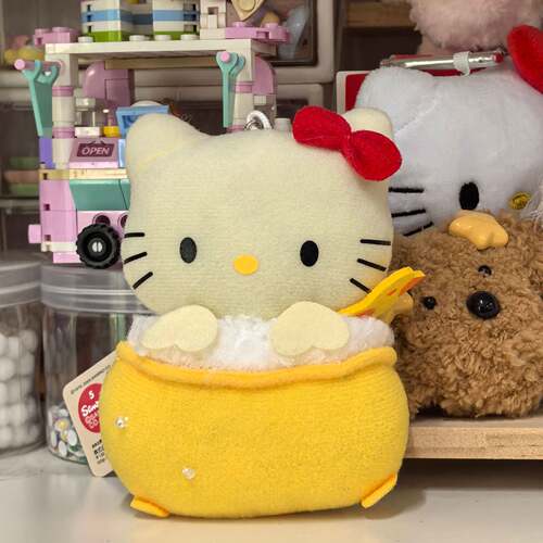 夏天礼物中古hellokitty浴缸鸭子kt浴缸kitty挂件毛绒玩偶包挂饰