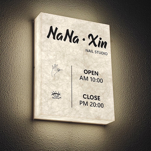 工作室发光门牌款式多样