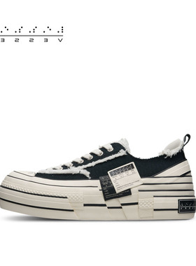 【1/26 12点限时发售】xVESSEL双侧标Double Rise低帮帆布鞋