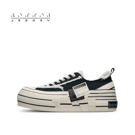 【12/24 12点限时补货】xVESSEL双侧标Double Rise低帮帆布鞋