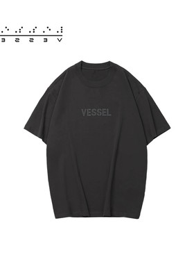XVESSEL夏季新款大字母T恤基础款百搭简约潮流短袖T恤