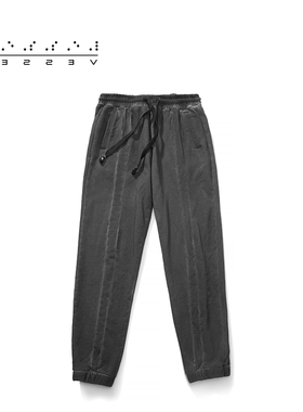 xVESSEL新款Vintage Grey Sweatpants 做旧灰色长裤