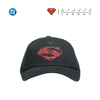 xVESSEL 超人联名系列棒球帽黑色复古潮流百搭帽子男女同款