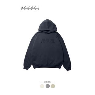 xVESSEL吴建豪软卫甲极简主义cleanfit加绒卫衣男女黑色滑雪外套