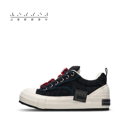 xVESSEL周杰伦同款牛轧糖面包鞋粗花呢小香风休闲板鞋厚底帆布鞋