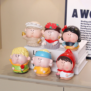 大艺术家可爱盲盒小王子珍珠少女桌面治愈小摆件潮玩玩具生日礼物