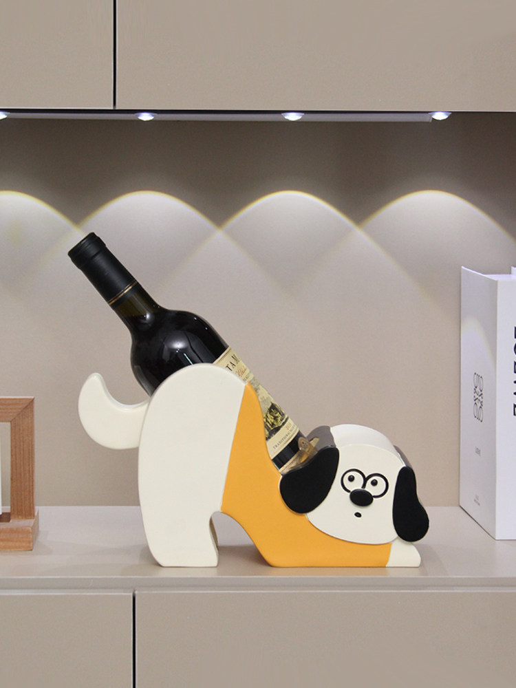 可爱长耳狗红酒架摆件客厅酒柜餐边展示柜装饰品葡萄酒托乔迁礼物,家居饰品,桌面摆件,淘宝优惠券,粉丝福利购,淘宝优惠卷