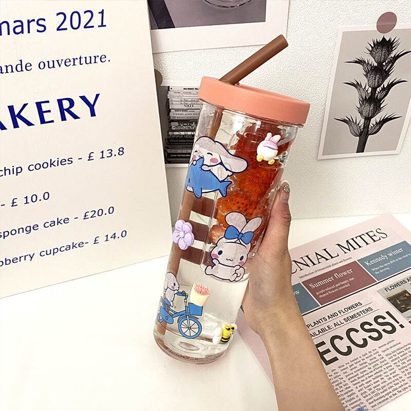 Xiaohongshu same cup ins good-looking Korean style Cup wit