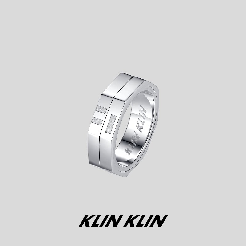 KLINKLIN原创可旋转表情螺母戒指原创小众设计指环男女对戒礼物