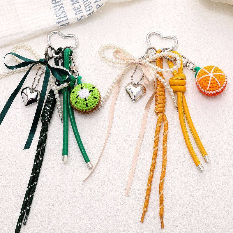 新款miu系丝带蝴蝶结包包挂件手工钩织西瓜手机挂件百搭包挂饰品,节庆用品/礼品,挂饰/生肖挂饰,淘宝优惠券,粉丝福利购,淘宝优惠卷