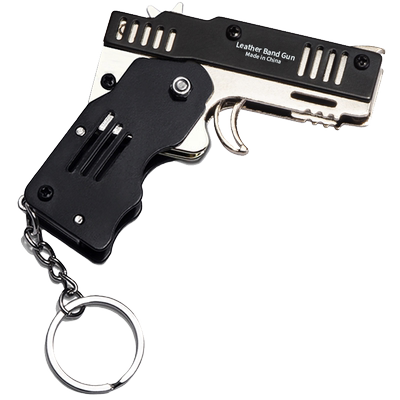 折叠皮筋枪儿童玩具全金属