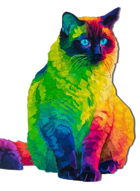 木质异形女朋友生日礼物彩虹猫