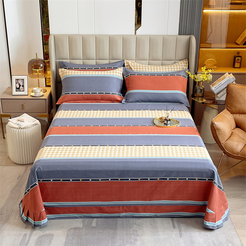 2025新款加厚全棉磨毛床单纯棉单独单双人1.2米床单品床单单件