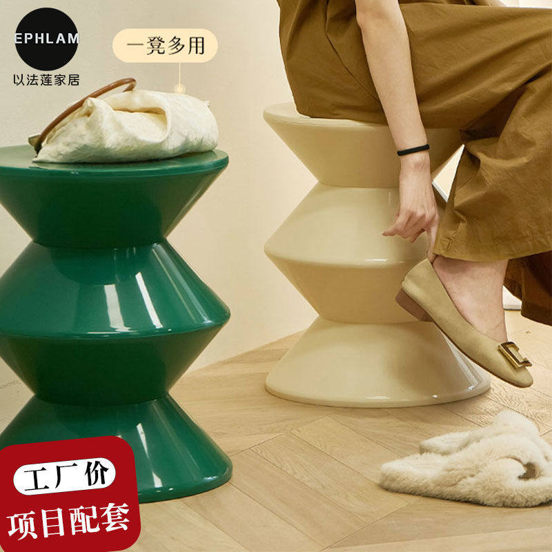 ins北欧换鞋小凳子进门家