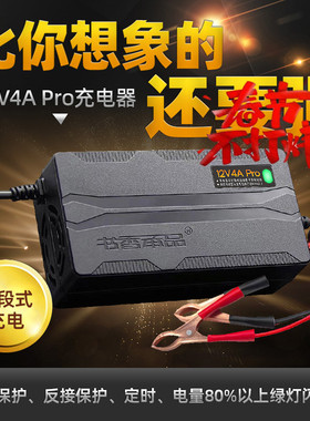 摩托车充电器使用12V 20-80A铅酸蓄电池通用电池脉冲修复充电机