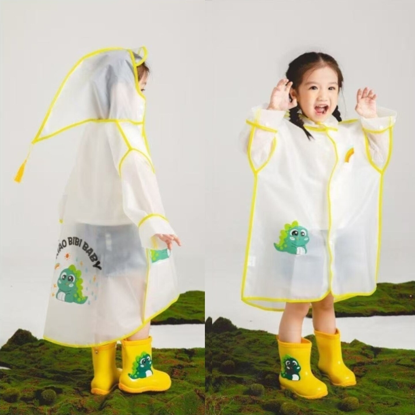 儿童雨衣卡通男女童幼儿园专用上学可爱雨披小孩学生全身防水雨具
