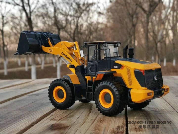 正品包邮原厂 1:35 柳工 liugong 856h铲车工程车仿真合金装载机
