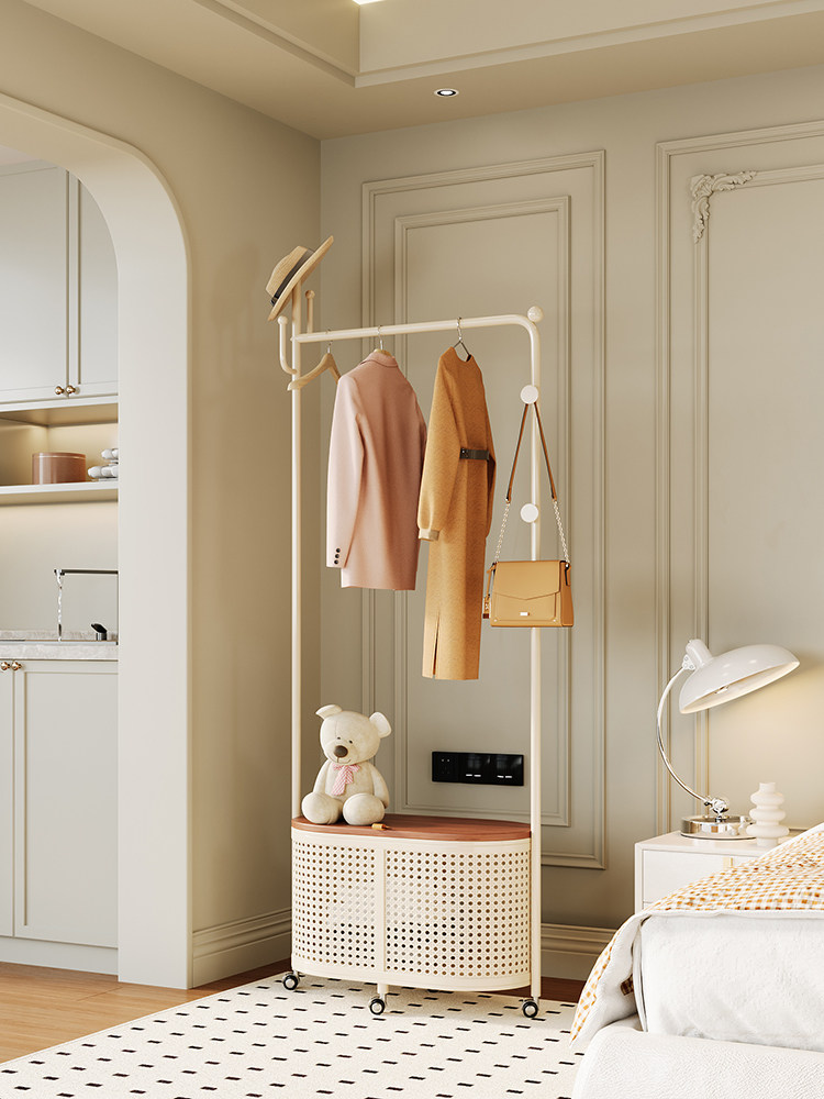 奶油风衣帽架可拆卸衣架彷日本藤篮简单的卧室脏衣服储存地板站立,3C数码配件,USB多功能数码宝,淘宝优惠券,粉丝福利购,淘宝优惠卷