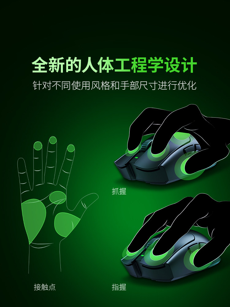 RAZER VENOM V3 익스트림 에디션 2.4G 무선 EDG 노트북 게임 E-스포츠 마우스 CSGO