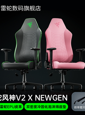 Razer雷蛇风神V2 X NewGen电竞人体工程舒适办公休闲电脑游戏座椅