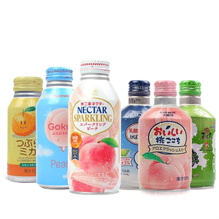 日本进口饮料三佳利白葡萄汁水蜜桃汁不二家白桃味柑橘汁果粒饮品