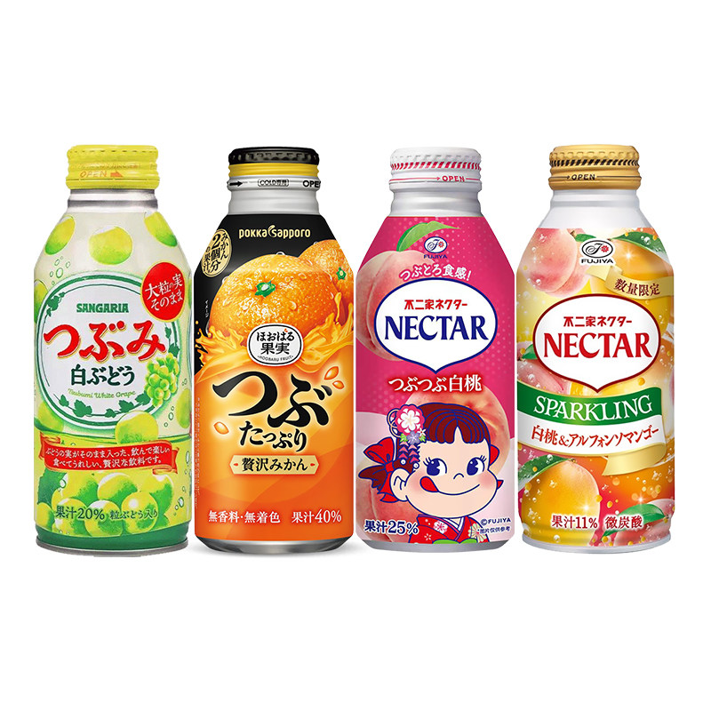 日本进口三佳利果肉果汁图片
