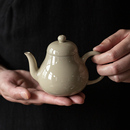手工草木灰釉茶壶复古单壶小茶壶家用陶瓷泡茶壶功夫茶具定制 中式