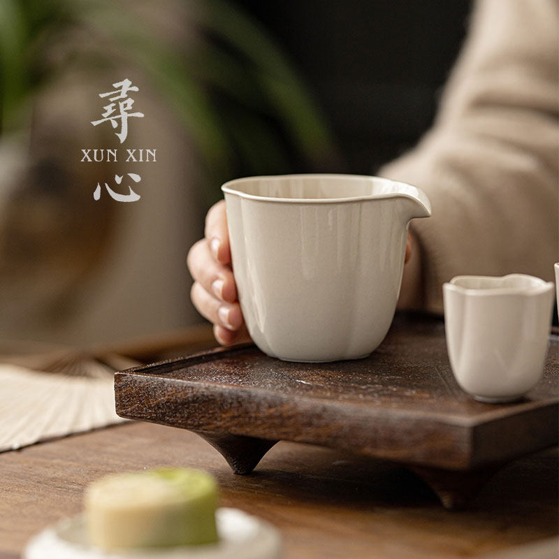 寻心中式草木灰公道杯家用简约茶海分茶器功夫茶具陶瓷茶道零配件,餐饮具,公道杯,淘宝优惠券,粉丝福利购,淘宝优惠卷