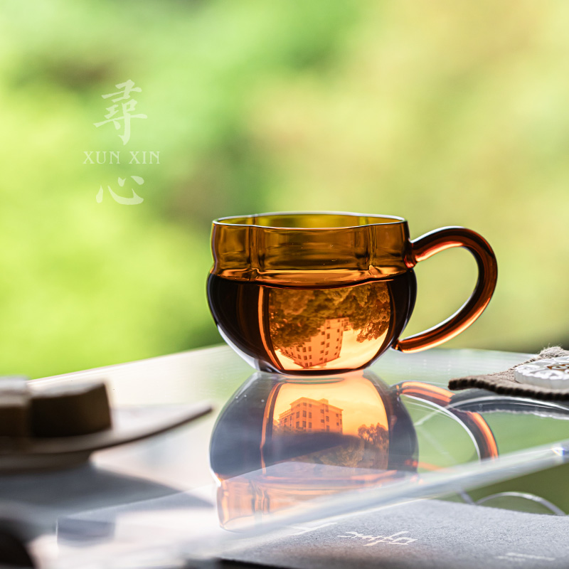 寻心高硼硅玻璃杯绿茶杯