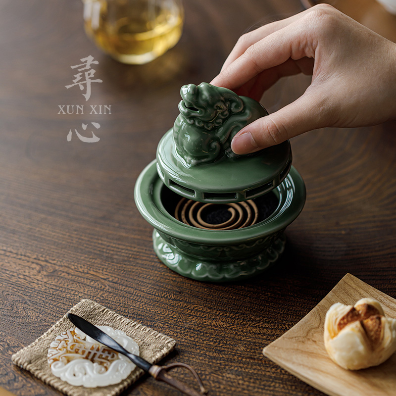 寻心陶瓷香炉青瓷香薰炉