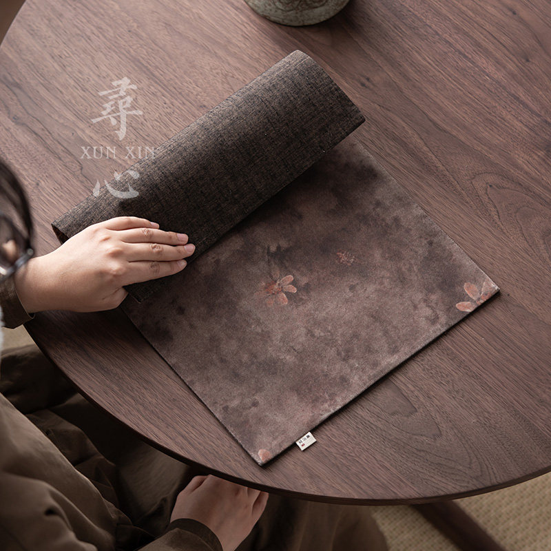 寻心植萃棕如意茶席深色耐脏干泡席茶壶茶桌布垫织锦茶垫茶具配件,餐饮具,茶道/零配,淘宝优惠券,粉丝福利购,淘宝优惠卷