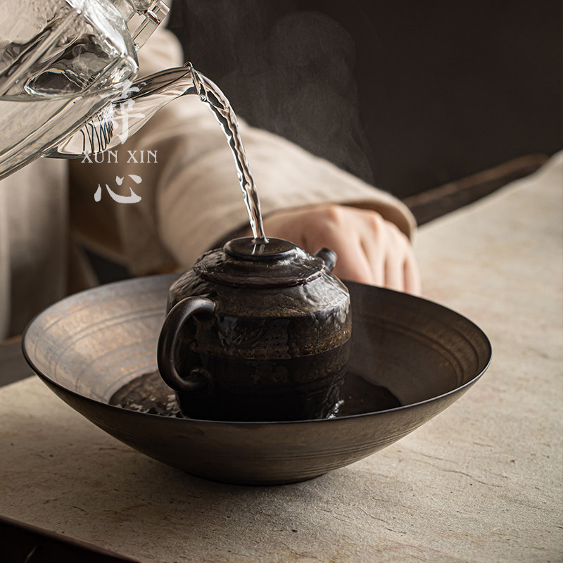 复古手工壶垫粗陶壶承干泡台紫砂壶养壶储水式茶壶底座壶茶具大号,餐饮具,茶道/零配,淘宝优惠券,粉丝福利购,淘宝优惠卷