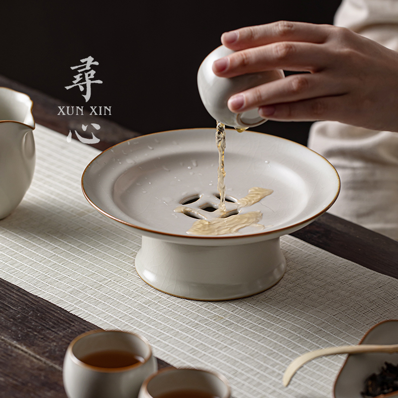 寻心手工陶瓷中式茶点盘