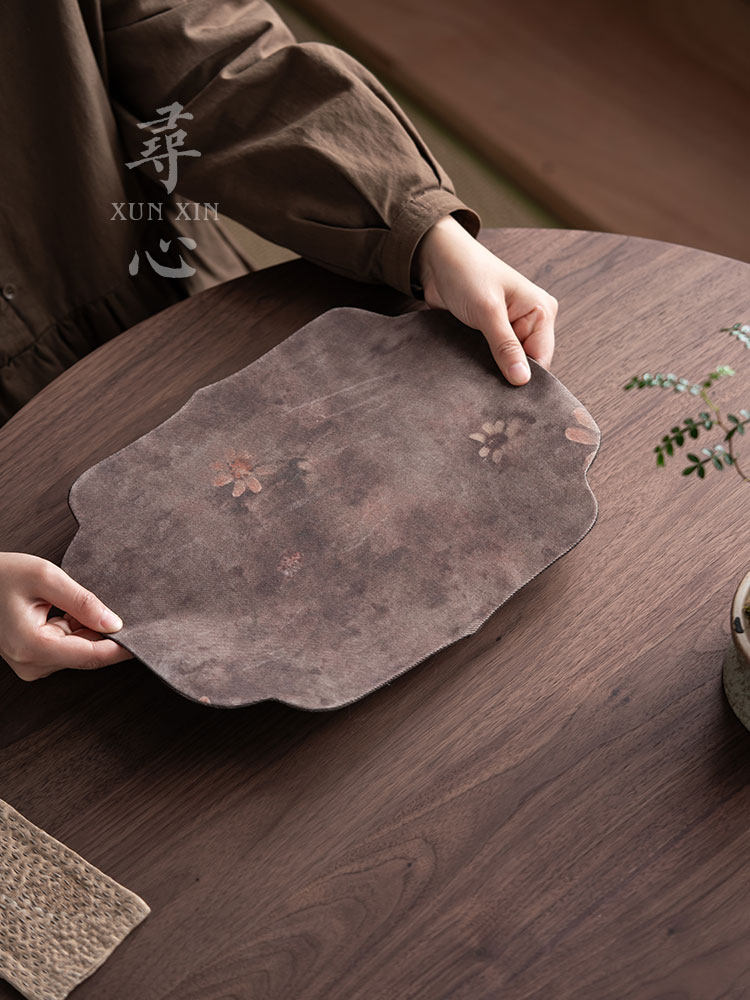 寻心植萃棕如意茶席深色耐脏干泡席茶壶茶桌布垫织锦茶垫茶具配件,餐饮具,茶道/零配,淘宝优惠券,粉丝福利购,淘宝优惠卷