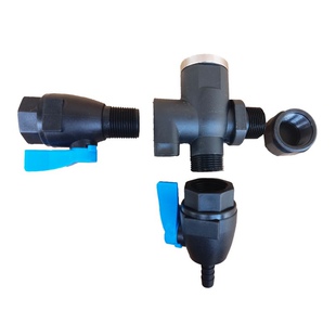 爱惠浦商用净水器双联三联净水器四通球阀开关配件进出水六分内丝