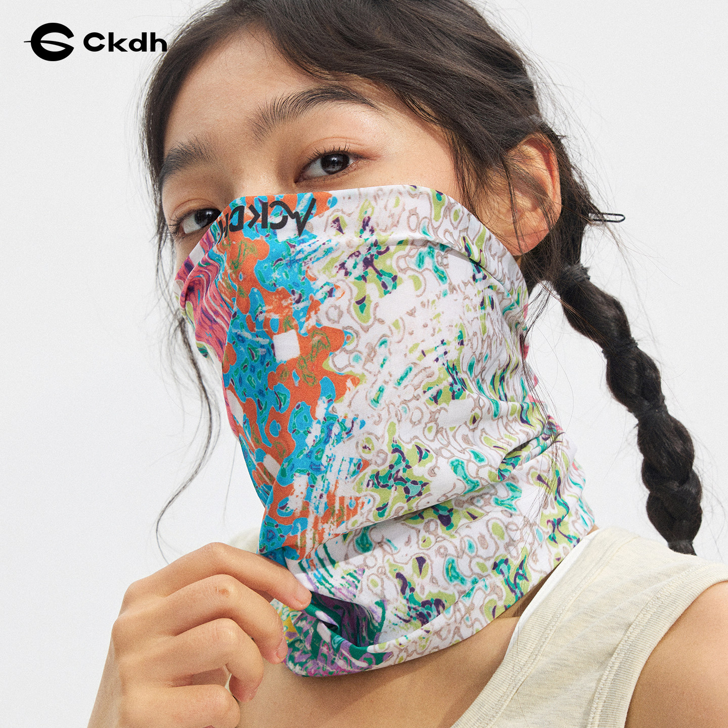 CKDH原创菌落色块魔术巾男女2026夏新款户外出游凉感防护面罩发带