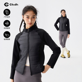 CKDH天丝羊毛保暖外套女立领修身 2026秋冬户外防寒滑雪冲锋衣内胆