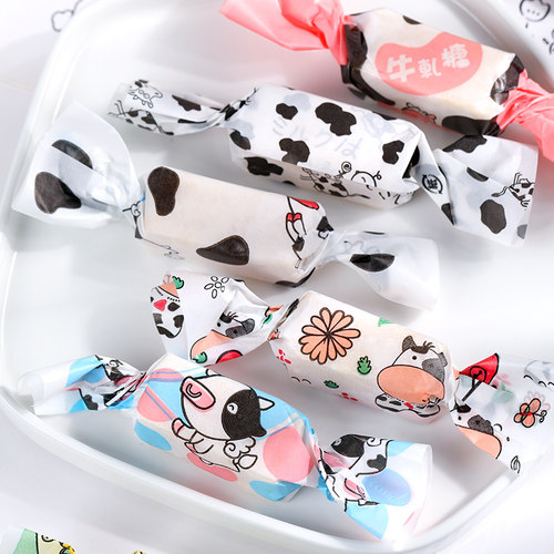 卡通奶牛牛轧糖包装纸糖果纸糖纸