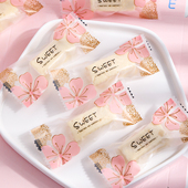 牛轧糖包装 纸糖纸牛扎糖袋子透明机封口小袋子樱花 袋太妃糖果包装