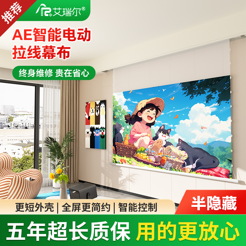 艾瑞尔AE电动拉线幕布
