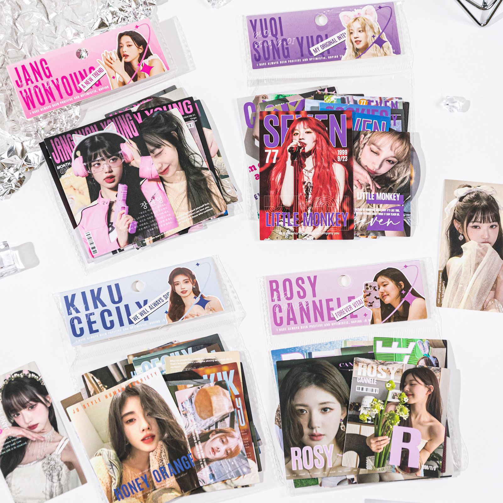 鑫奇新25张混合明星贴纸包 绝美神图应援手账手机壳装饰防水贴画