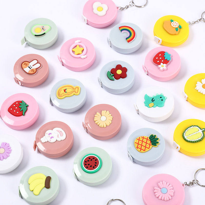 卡通迷你小卷尺多功能圆形便携皮尺测量三围胸围腰围软尺子量衣尺,居家布艺,尺子,淘宝优惠券,粉丝福利购,淘宝优惠卷