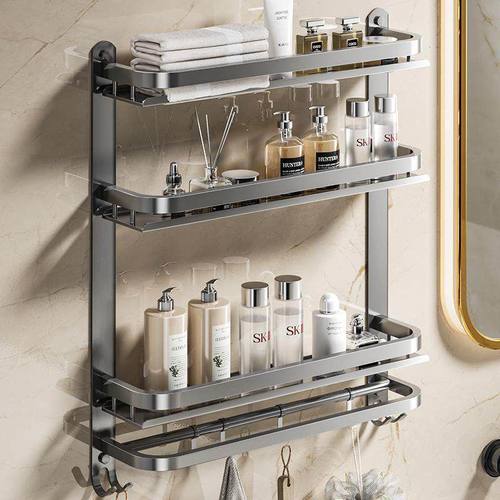 浴室壁挂免打孔洗漱收纳架卫生间化妆品多层置物收纳神器