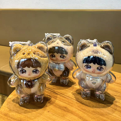 反深代词4.0防尘罩适用于泡泡玛特周深联名款搪胶公仔保护壳外出