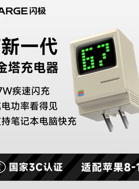 【iPhone17上新】闪极67W氮化镓65W充电器30W适用于苹果17快充iPhone16ProMax手机15插头14数据线套装iPad平