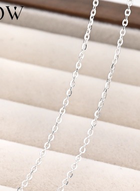纯银项链高级感999足银项链素链