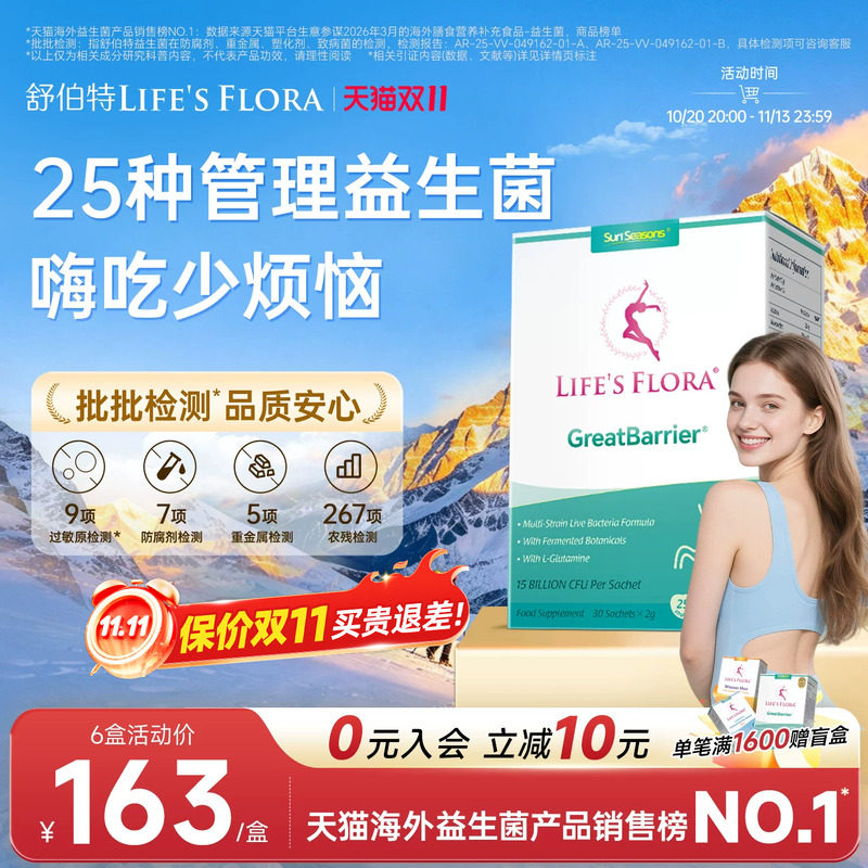 舒伯特益生菌女身材体重管理成人大人调理肠胃膳食纤维益生元孕妇