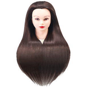 头模 假发头模练习盘发编发头模美发公仔假人头模特头 全真发头模