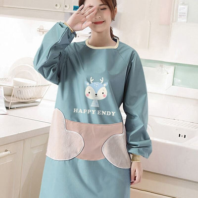 极速Womecns apron high y-end household kitchen cute kitchen