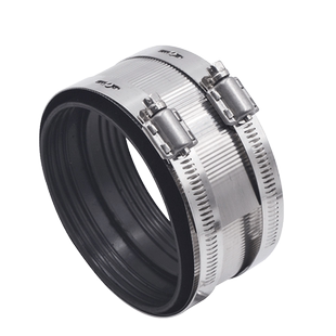 201/304不锈钢管束铸铁管接口排水管卡箍橡胶圈管箍柔性接口抱箍